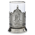 0036752 Подстаканник никелированный "СТАЛИН"ПРЕЗЕНТ
