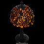 Настольная лампа из янтаря и бронзы. Высота 37 см, фотография 4. Интернет-магазин ЛАВКА ПОДАРКОВ