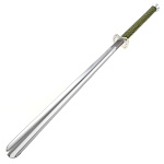 00630461 Ложка для обуви "Меч" с оплеткой нат кожа(крокодил ЗЕЛЕНЫЙ), нерж сталь ПРЕЗЕНТ