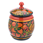 0040639/15,5*15 Хохлома  БОЧОНОК 15,5*15см в ассортименте