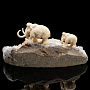 Скульптура из бивня мамонта "Два мамонта" (в ассортименте), фотография 6. Интернет-магазин ЛАВКА ПОДАРКОВ