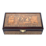 Шкатулка-купюрница из бересты "Тысяча рублей"