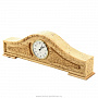 Часы каминные деревянные. Карельская береза, фотография 2. Интернет-магазин ЛАВКА ПОДАРКОВ