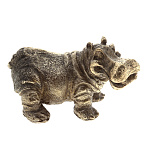 0070495 Бронза Статуэтка Сувенир "БЕГЕМОТ МАЛЫЙ" 8*5см (93800)