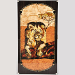 11311/орех Нардовая доска с фишками "Саванна" 60*64*7см Янтарь, Орех