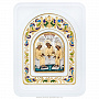 Настенная икона "Святая Троица" 7х8,5 см, фотография 1. Интернет-магазин ЛАВКА ПОДАРКОВ