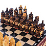 Шахматы деревянные в ларце "Резные" 19х19 см, фотография 2. Интернет-магазин ЛАВКА ПОДАРКОВ