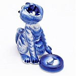 09367 Гжель Скульптура "Песня" 10*14см Авт.Черновы Л.и В 