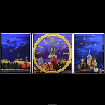 Композиция из трех картин "Сердце России" Swarovski