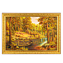 Картина янтарная "Лодка в сосновом лесу" 60х40 см, фотография 6. Интернет-магазин ЛАВКА ПОДАРКОВ