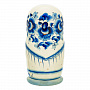 Матрешка "Гжель" 5 мест, фотография 2. Интернет-магазин ЛАВКА ПОДАРКОВ