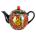 0090334  ХОХЛОМА чайник "РЯБИНА"  (форма 7) 0,7л