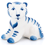 /кобальт Гжель Символ года ТИГР "ПОЛОСАТИК" в г/к   001879