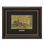 Офорт черно-белый "Москва. Улица Варварка" 17х22 см