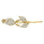 -8608 Традиции ФАБЕРЖЕ  Брошь "БУЛАВКА РОЗА"