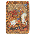 0074148/21*29см Икона подарочная"Чудо св.Георгия о змие" мор.дуб  в ПУ (RTI-651-2.m)