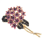 -0704 Традиции ФАБЕРЖЕ  Брошь "БУКЕТ"