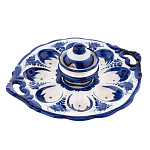 Пасхальница на 8 яиц. Гжель