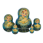 Матрешка "Шаль" 5 мест