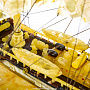 Модель корабля из янтаря "Парусник", фотография 9. Интернет-магазин ЛАВКА ПОДАРКОВ