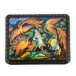 202793 ШКАТУЛКА с росписью "ЖАР ПТИЦА" 11*9*4 см 