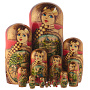 Матрешка "Летняя тройка" 15 мест, фотография 4. Интернет-магазин ЛАВКА ПОДАРКОВ