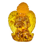 0052204 Янтарь ФИГУРКА АНГЕЛ БОЛЬШОЙ МОЛЯЩИЙСЯ НА КОЛЕНЯХ(смола /заливка)