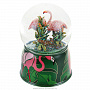 Стеклянный шар с блестками "Фламинго", фотография 4. Интернет-магазин ЛАВКА ПОДАРКОВ