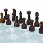 Шахматы стеклянные с каменными фигурами 47х47 см, фотография 1. Интернет-магазин ЛАВКА ПОДАРКОВ