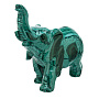 Статуэтка из малахита "Слон", фотография 3. Интернет-магазин ЛАВКА ПОДАРКОВ