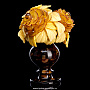 Янтарная икебана "Розы в вазе", фотография 1. Интернет-магазин ЛАВКА ПОДАРКОВ