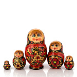 Матрешка "Сувенирная" 5 мест (в ассортименте)