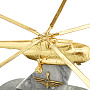Бронзовая статуэтка с позолотой "Вертолет", фотография 4. Интернет-магазин ЛАВКА ПОДАРКОВ
