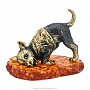 Статуэтка с янтарем "Собака Игруля", фотография 1. Интернет-магазин ЛАВКА ПОДАРКОВ