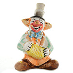 -0,05л Фарфор МИНИ-ШТОФ "КЛОУН" в цвете и золоте 0,05л в комплекте 