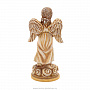 Христианская оловянная миниатюра "Ангел с цветком", фотография 3. Интернет-магазин ЛАВКА ПОДАРКОВ
