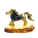 0045930/1407 Сувенир Лошадь Пони в попонке Сувенир (белый)