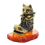 0045817/1876 Сувенир Котик в башмаке  Сувенир (коньячный)