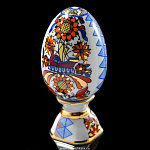 0019852/80.50073.00.1 ЛФЗ ЯЙЦО ПАСХАЛЬНОЕ на подставке 115мм "Яркое"ТН1