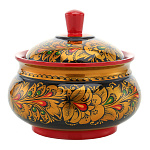 0069710 Хохлома Сахарница 150х170 (Высшая категория) 24210150170