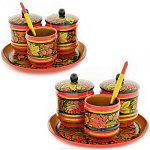 0021735 Хохлома Набор для соусов  "Вечер" 5пр.(в/кат) 63240000005