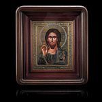 0027798 Златоуст ИКОНА в киоте "Г.Вседержитель" 30*34см в ПУ
