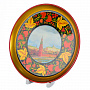 Декоративная тарелка-панно Хохлома, фотография 3. Интернет-магазин ЛАВКА ПОДАРКОВ