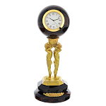 0052915 Обсидиан Часы "Атланты (шар)" 