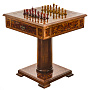 Янтарный стол с шахматами и нардами 62х62 см, фотография 21. Интернет-магазин ЛАВКА ПОДАРКОВ