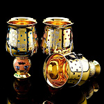 0038274/ФР-3п-кавалеры Златоуст НАБОР РЮМОК "Хоровод "3 персоны (дамы-кавалеры) в П/У