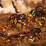 Картина янтарная "Табун лошадей" 98х78 см, фотография 6. Интернет-магазин ЛАВКА ПОДАРКОВ