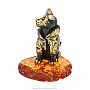 Статуэтка с янтарем "Собака Шарик", фотография 3. Интернет-магазин ЛАВКА ПОДАРКОВ