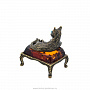 Статуэтка с янтарем "Кот на пуфике", фотография 4. Интернет-магазин ЛАВКА ПОДАРКОВ