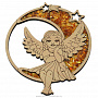 Магнит-подвеска с янтарем "Ангел", фотография 1. Интернет-магазин ЛАВКА ПОДАРКОВ